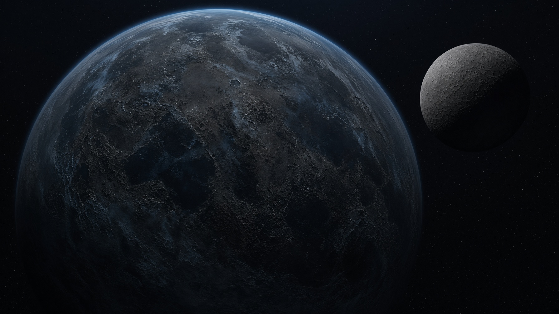 Earth as a planet, the scale at which continents become visible as moving pieces